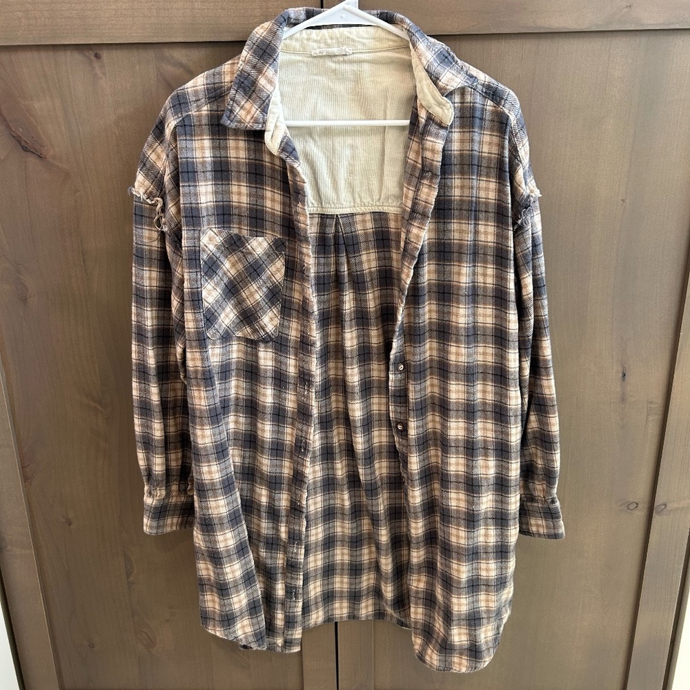 In Loom Women's Long Plaid Shirt